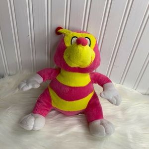 Plush Appeal Plush Stuffed Animal Toy Pink Yellow Bumblebee 9 in Tall